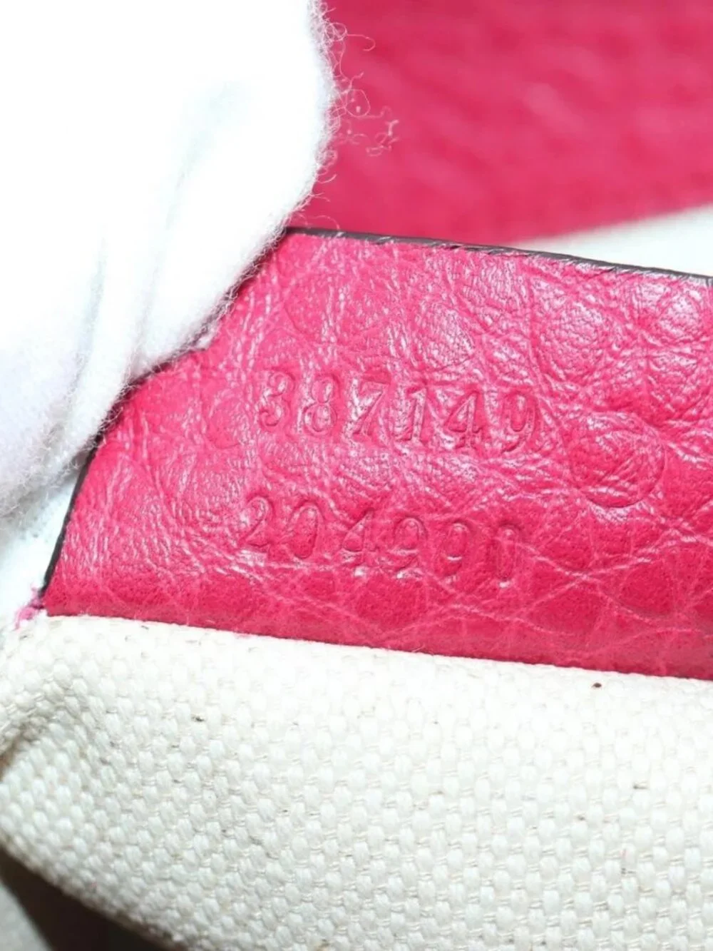 GUCCI Bamboo Backpack Leather Pink Silver 387149 Auth 171479V